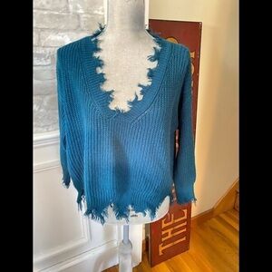 Nina Kendosa Oversize Sweater l Boho Fringe Sweater (PARIS) 0835